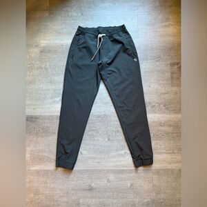 Vuori Transit Performance Joggers Olive Green Sz M Drawstring Waist Stretch V417